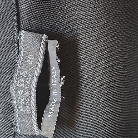 Prada Classic Black Women's Button-Up Shirt Sz 40/ Large - Picture 7 of 16